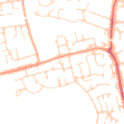Daytime road noise heatmap for SS16 4DR