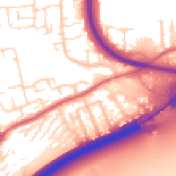 Daytime road noise heatmap for SS16 4LY
