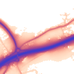 Daytime road noise heatmap for SS16 4PZ