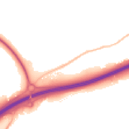 Night-time road noise heatmap for SS16 4PZ
