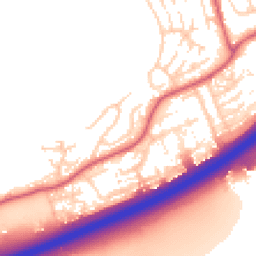 Daytime road noise heatmap for SS16 4QL