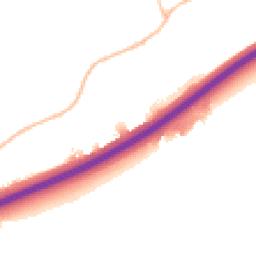 Night-time road noise heatmap for SS16 4RU