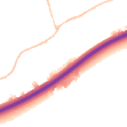 Night-time road noise heatmap for SS16 4ST