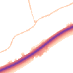 Night-time road noise heatmap for SS16 4SX