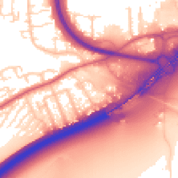 Daytime road noise heatmap for SS16 4TD