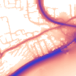 Daytime road noise heatmap for SS16 4TX