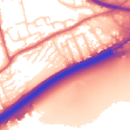 Daytime road noise heatmap for SS16 4XD