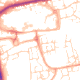 Daytime road noise heatmap for SS16 5DA
