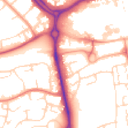Daytime road noise heatmap for SS16 5GF