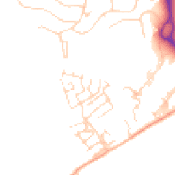 Daytime road noise heatmap for SS16 5JW