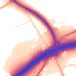Daytime road noise heatmap for SS16 5JX