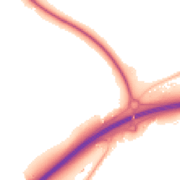 Night-time road noise heatmap for SS16 5JX