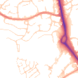 Daytime road noise heatmap for SS16 5PY