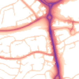 Daytime road noise heatmap for SS16 5QW