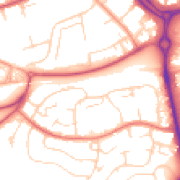 Daytime road noise heatmap for SS16 5RA