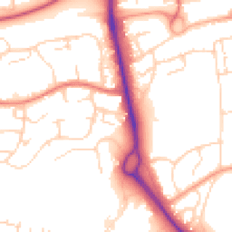 Daytime road noise heatmap for SS16 5TQ