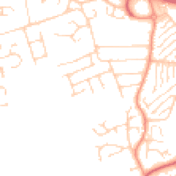 Daytime road noise heatmap for SS16 6DD