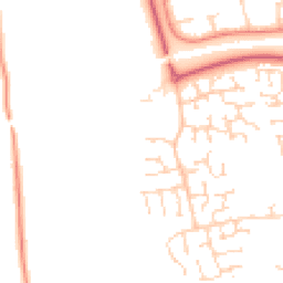 Daytime road noise heatmap for SS16 6ES