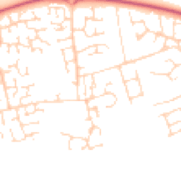 Daytime road noise heatmap for SS16 6NS