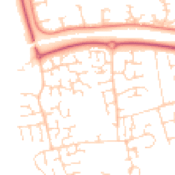 Daytime road noise heatmap for SS16 6NU