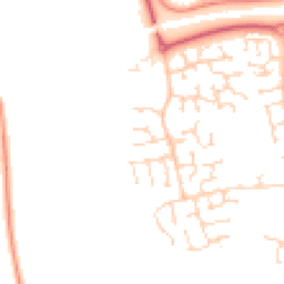 Daytime road noise heatmap for SS16 6TX
