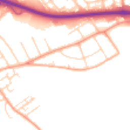 Daytime road noise heatmap for SS17 0AJ