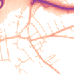 Daytime road noise heatmap for SS17 0AQ