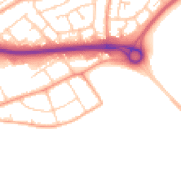 Daytime road noise heatmap for SS17 0AS