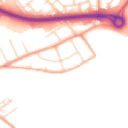 Daytime road noise heatmap for SS17 0AX