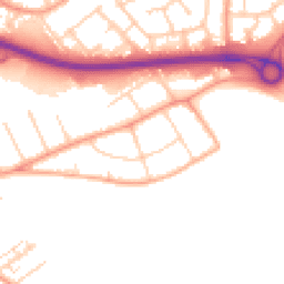 Daytime road noise heatmap for SS17 0AY