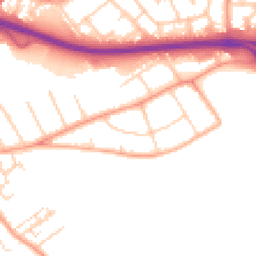 Daytime road noise heatmap for SS17 0AZ
