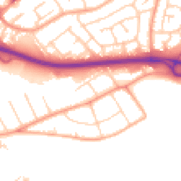 Daytime road noise heatmap for SS17 0BB