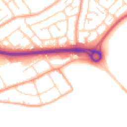Daytime road noise heatmap for SS17 0BH