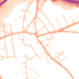 Daytime road noise heatmap for SS17 0BZ