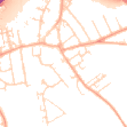 Daytime road noise heatmap for SS17 0DJ