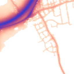 Daytime road noise heatmap for SS17 0FR