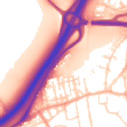 Daytime road noise heatmap for SS17 0GF