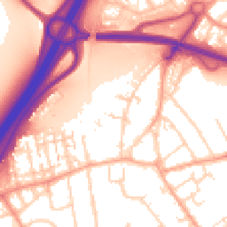 Daytime road noise heatmap for SS17 0GX