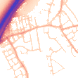 Daytime road noise heatmap for SS17 0JY