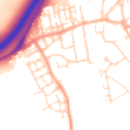 Daytime road noise heatmap for SS17 0NL