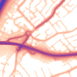 Daytime road noise heatmap for SS17 7DG