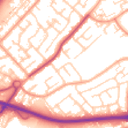 Daytime road noise heatmap for SS17 7DJ