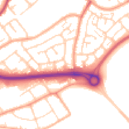 Daytime road noise heatmap for SS17 7ED