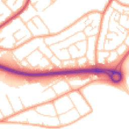 Daytime road noise heatmap for SS17 7EG