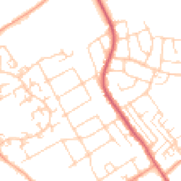 Daytime road noise heatmap for SS17 7PA