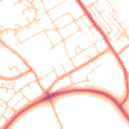 Daytime road noise heatmap for SS17 7QB