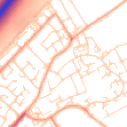 Daytime road noise heatmap for SS17 7SE