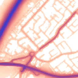 Daytime road noise heatmap for SS17 8AE