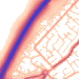 Daytime road noise heatmap for SS17 8AZ