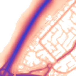 Daytime road noise heatmap for SS17 8BA